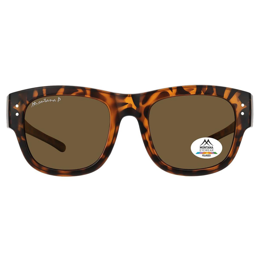 Montana Fit Over Glasses Sunglasses FO7 D Matte Tortoise Brown Polarized