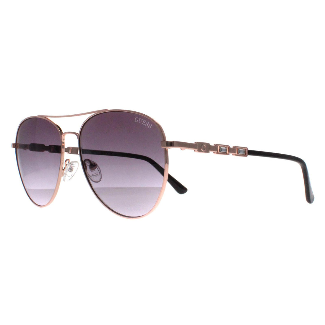 Guess Sunglasses GF6143 28B Rose Gold Grey Gradient