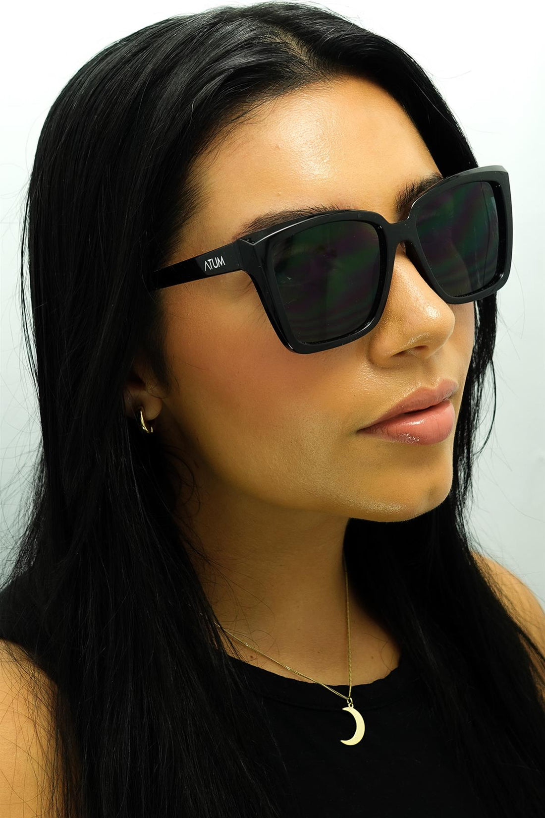 Atum Sunglasses Eden C1 Shiny Black Smoke Grey Gradient