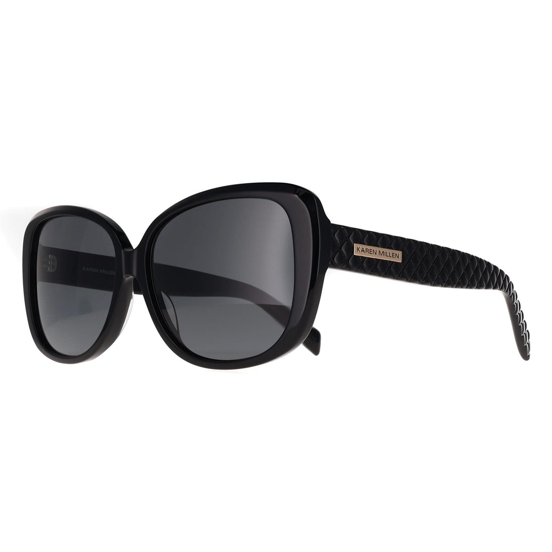 Karen Millen Sunglasses KM5060 001 Black Smoke Grey