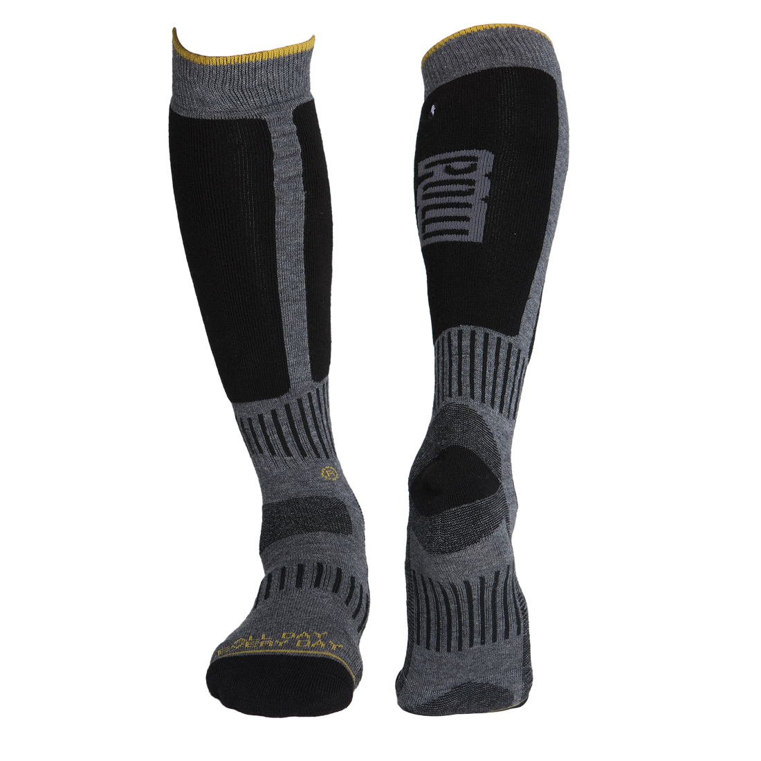 POW Charcoal Stealth Unisex Performance Socks - 1-7