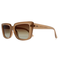 Montana Sunglasses MP193 B Shiny Light Brown Cream Brown Gradient Polarized