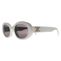 Celine Sunglasses Triomphe CL40194U 25A Ivory Smoke Grey