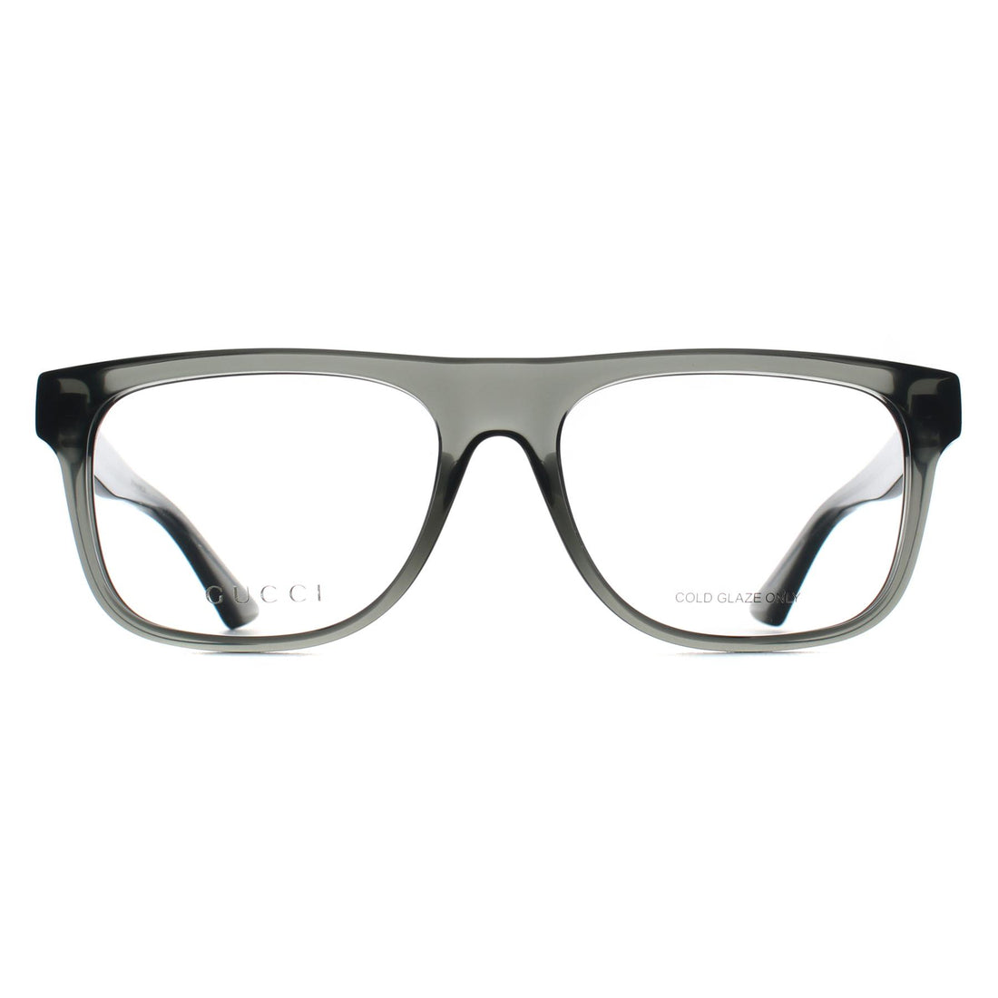 Gucci Glasses Frames GG1117O 003 Shiny Transparent Grey Men