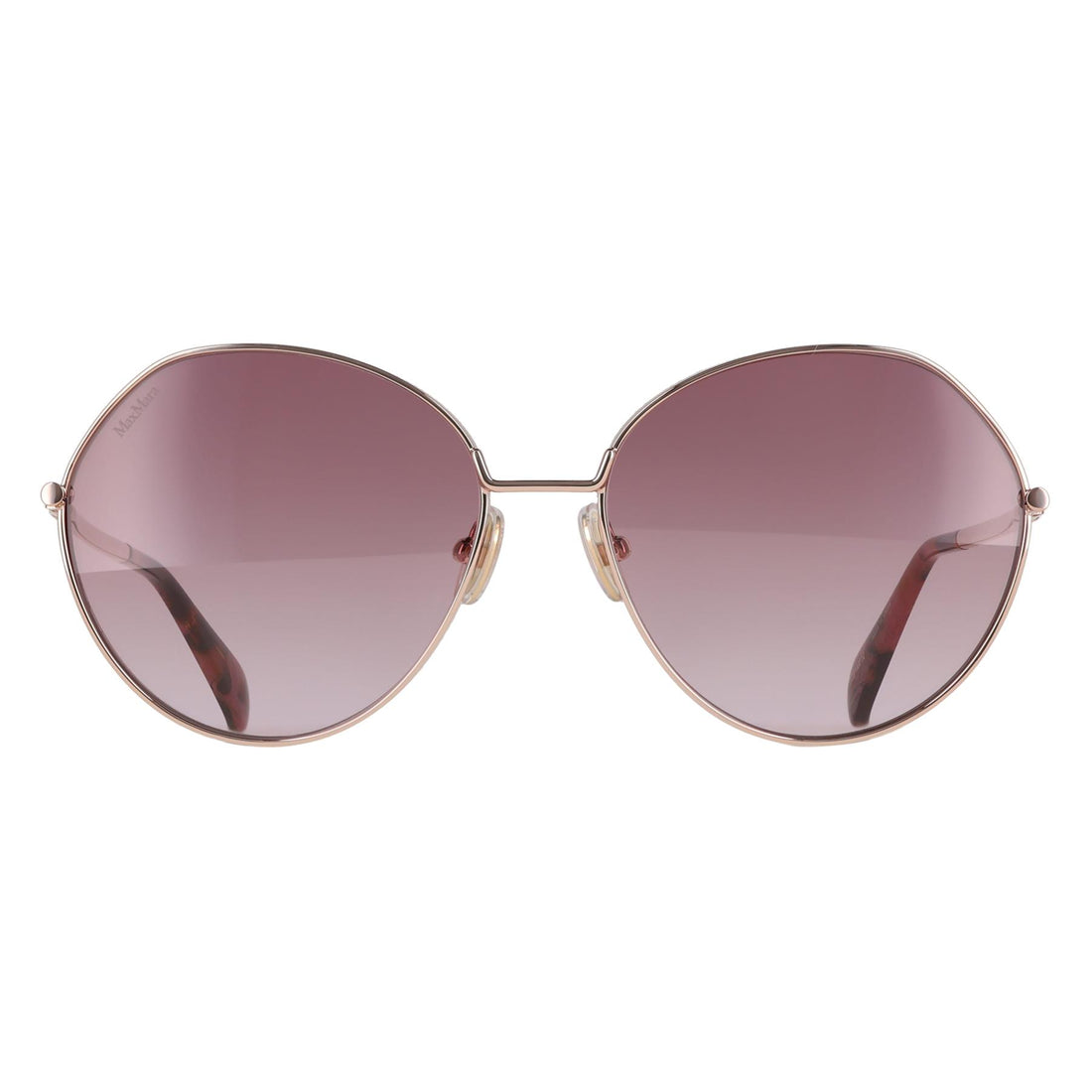 Max Mara Sunglasses MM0096 Menton 28Z Shiny Rose Gold Purple Gradient