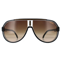 Carrera 1057/S Sunglasses Black Gold Brown Gradient