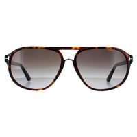 Tom Ford Sunglasses 0447 Jacob 52B Dark Havana Smoke Grey Gradient