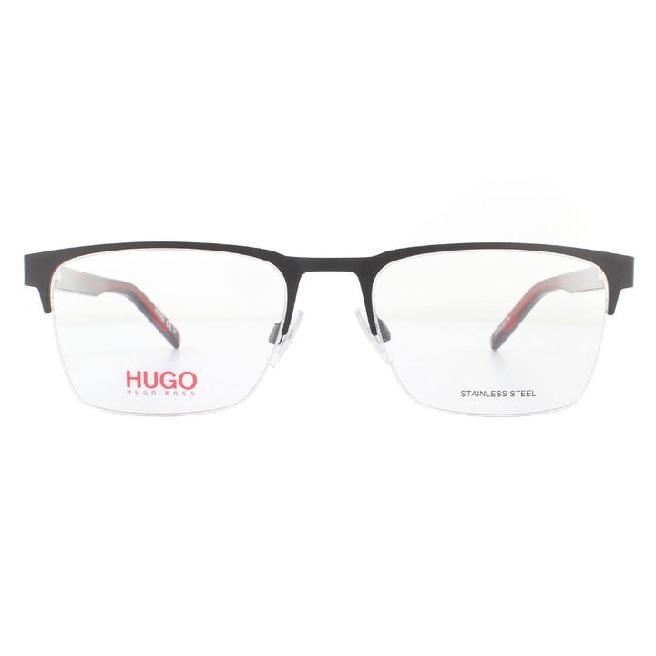 Hugo by Hugo Boss Glasses Frames HG 1076 BLX Matte Black Red Men