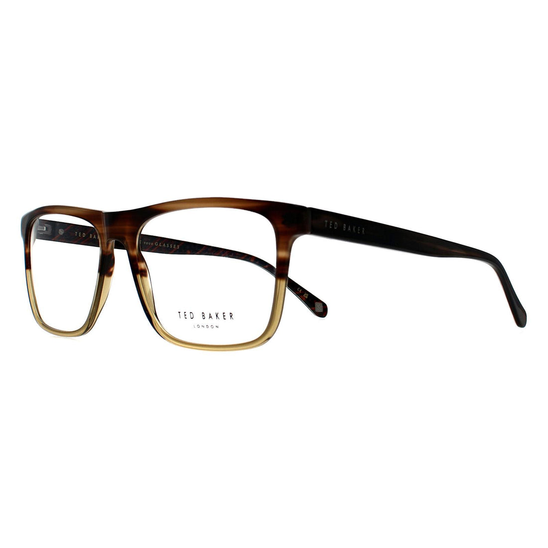 Ted Baker Glasses Frames TB8253 Lyman 118 Brown Horn Men