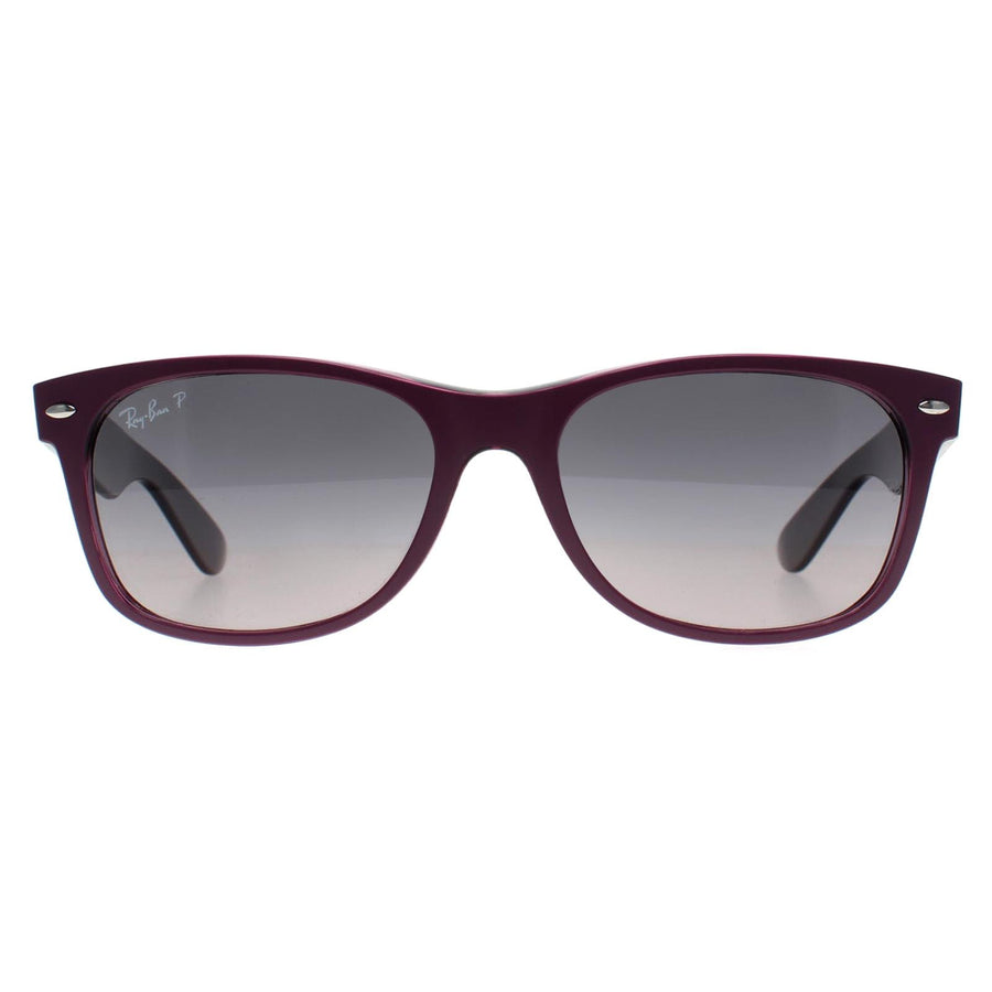 RARA Ray-Ban Sunglasses New Wayfarer 2132 6606M3 Violet Grey Polarized