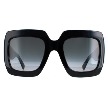 Gucci GG0053SN Sunglasses Black Grey