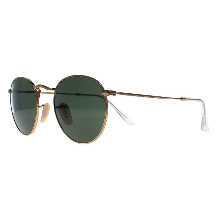 Ray-Ban Sunglasses Round Metal 3447 001 Gold Green 47mm