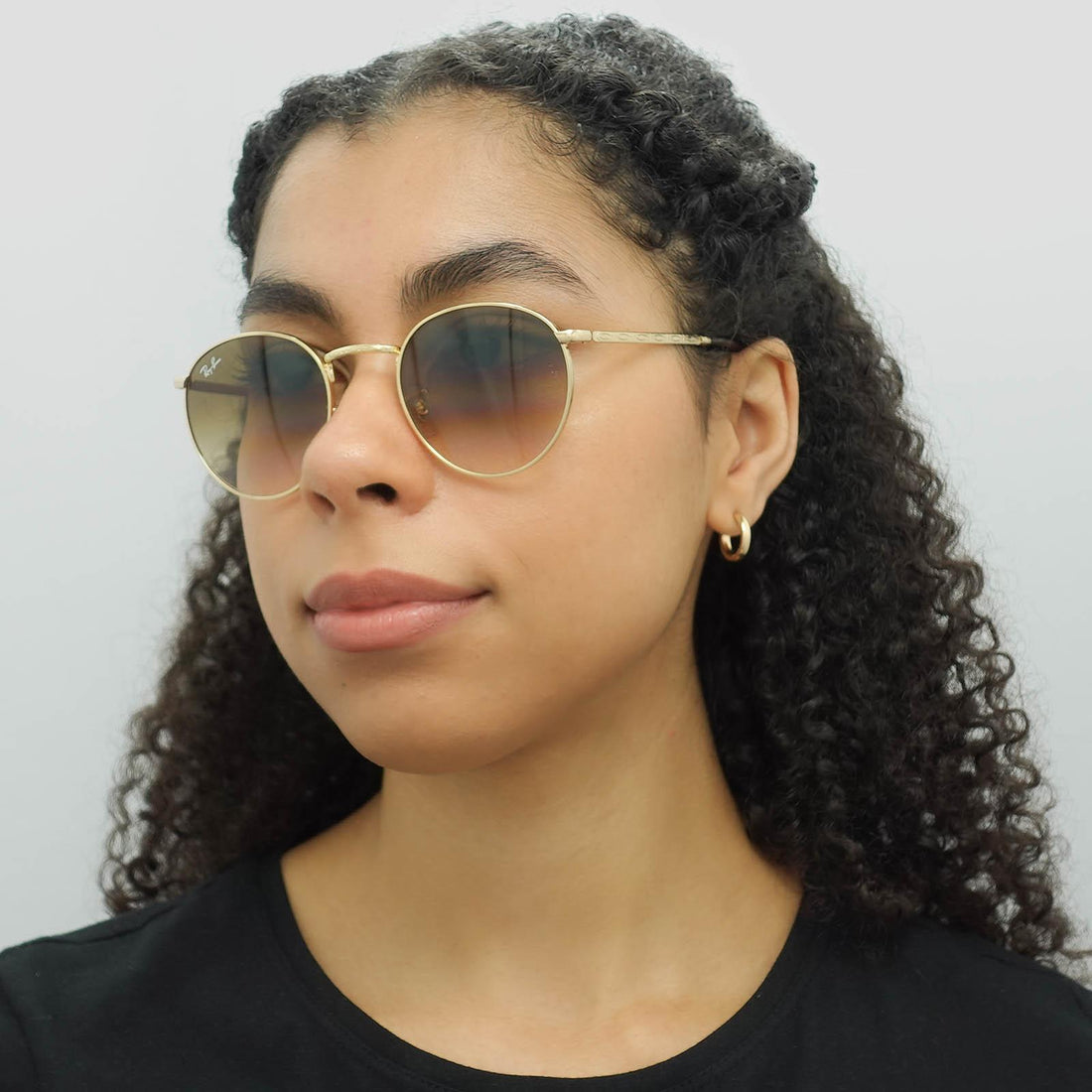 Ray-Ban Sunglasses RB3637 New Round 001/51 Gold Brown Gradient