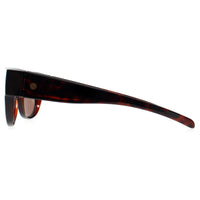 Smarty Sunglasses SE2200 Fit Over A Dark Havana Brown Polarized