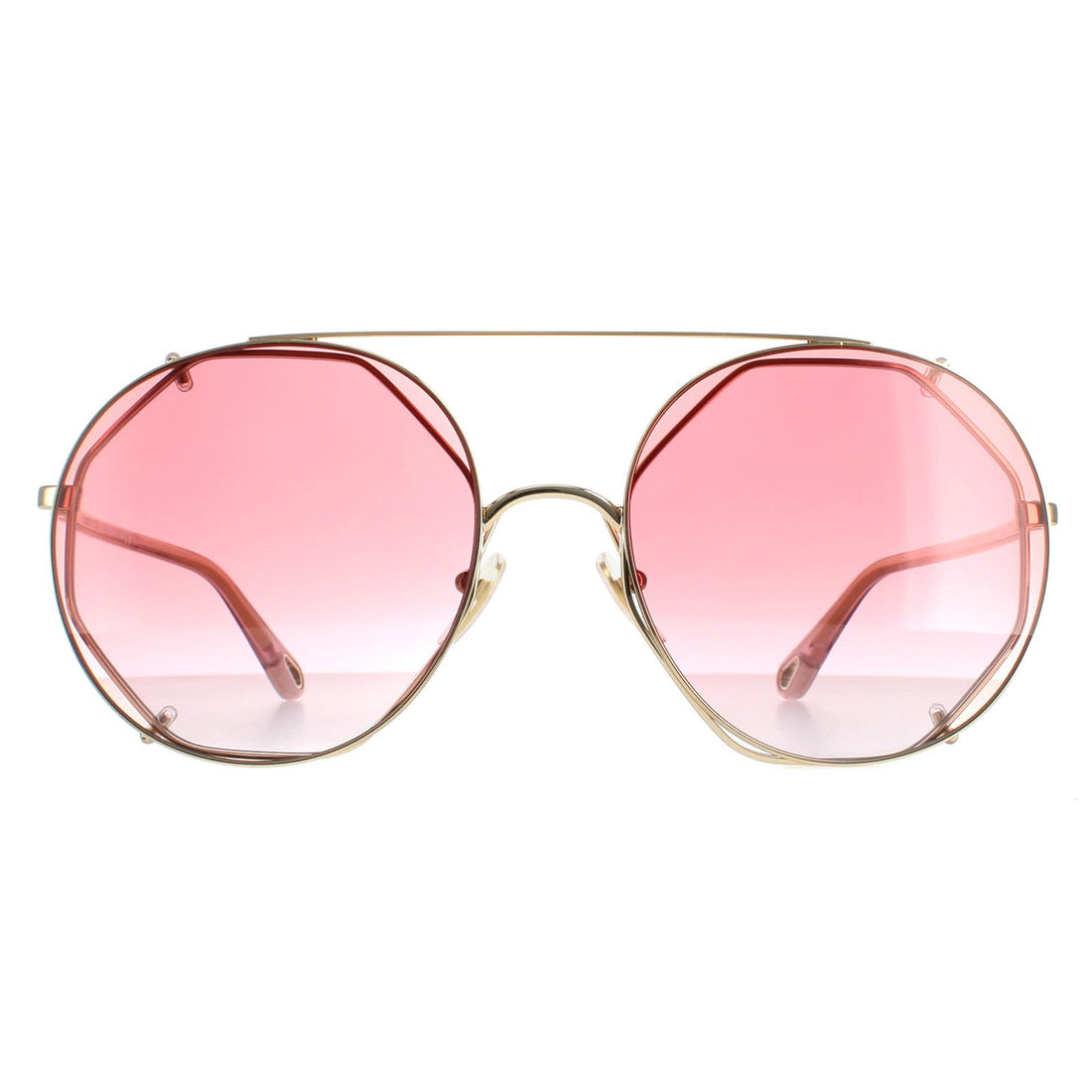 Chloe Sunglasses CH0041S 004 Gold Red Gradient