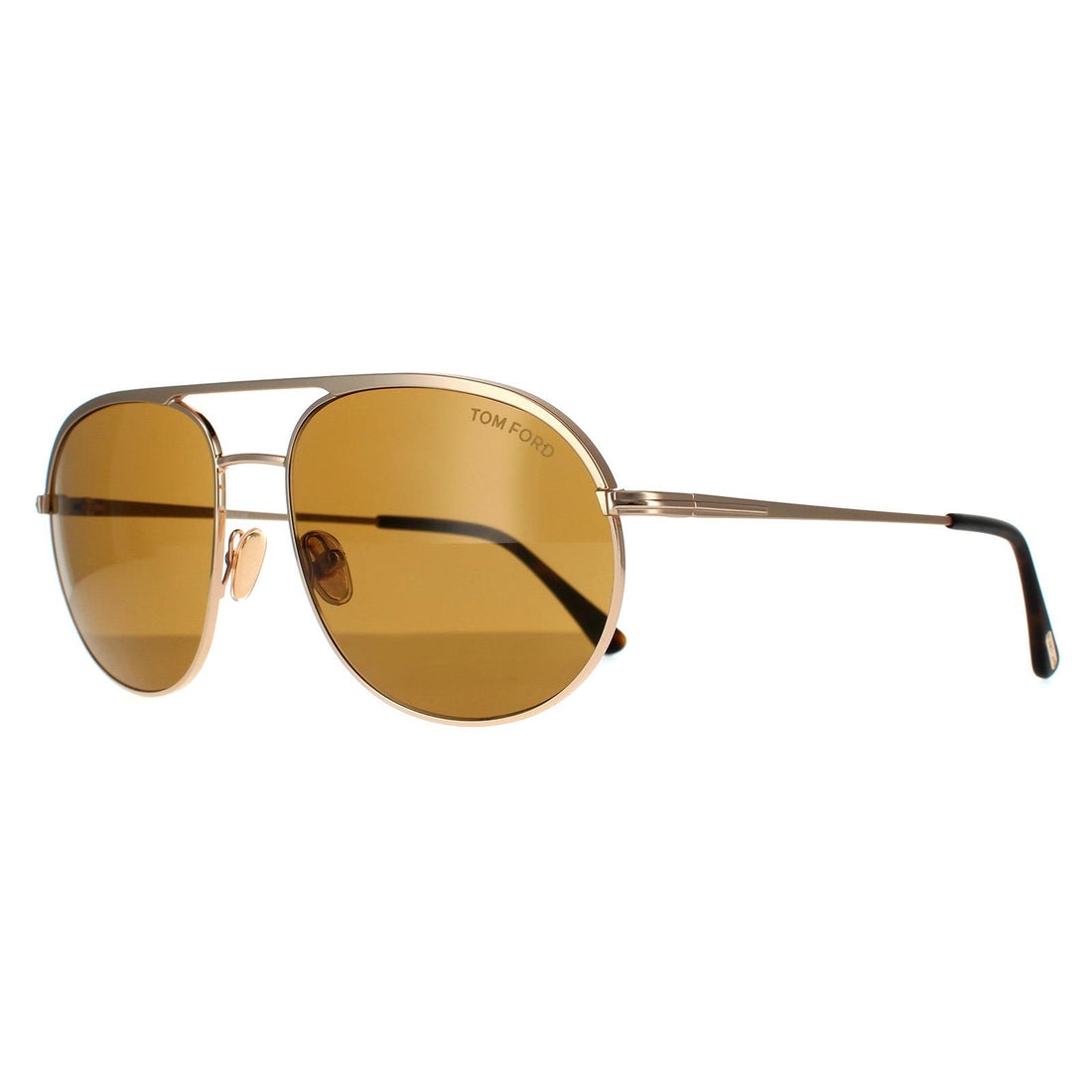 Tom Ford Sunglasses Gio FT0772 29E Matte Rose Gold Brown