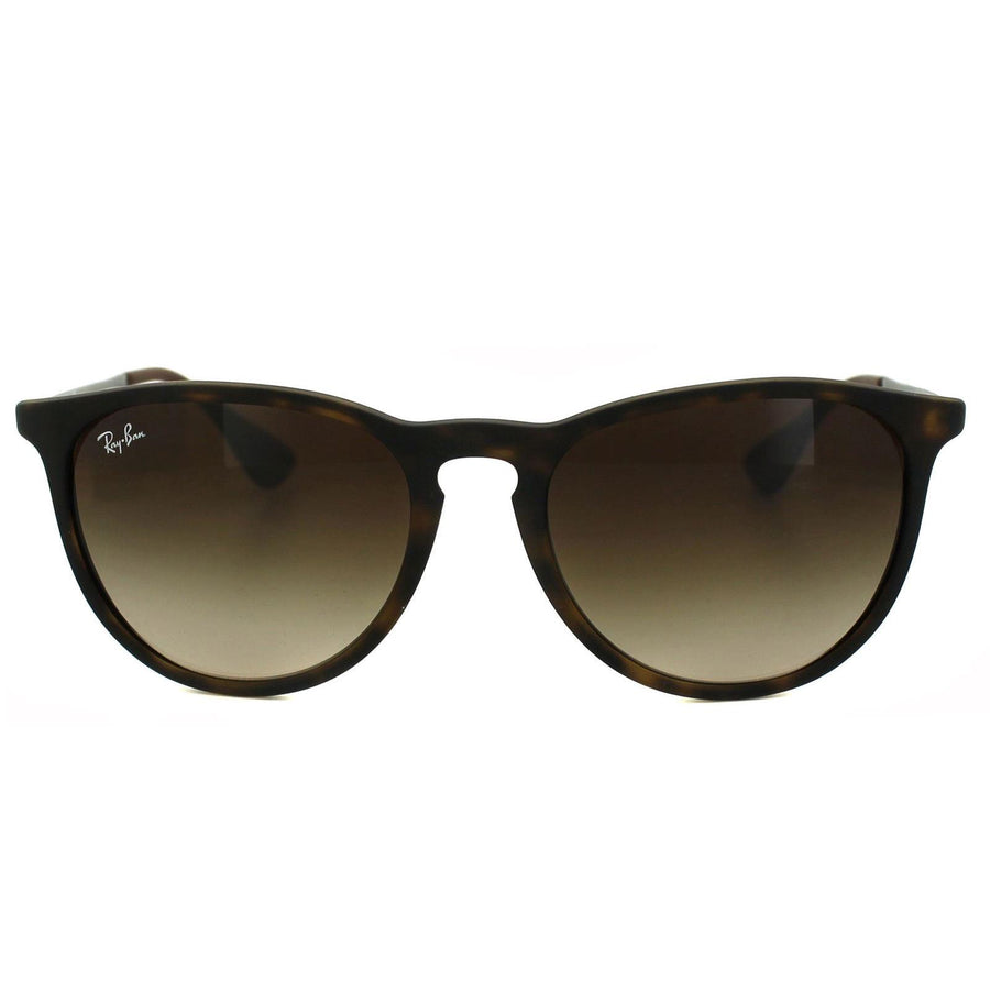 Ray-Ban Erika Classic RB4171 Sunglasses Rubberised Havana Brown Gradient