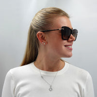 Tom Ford Sunglasses Leah FT0849 52F Dark Havana Brown Gradient