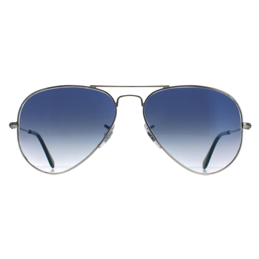 Ray Ban Sunglasses Aviator 3025 Silver Gradient Light Blue 003 3F 55mm Discounted Sunglasses