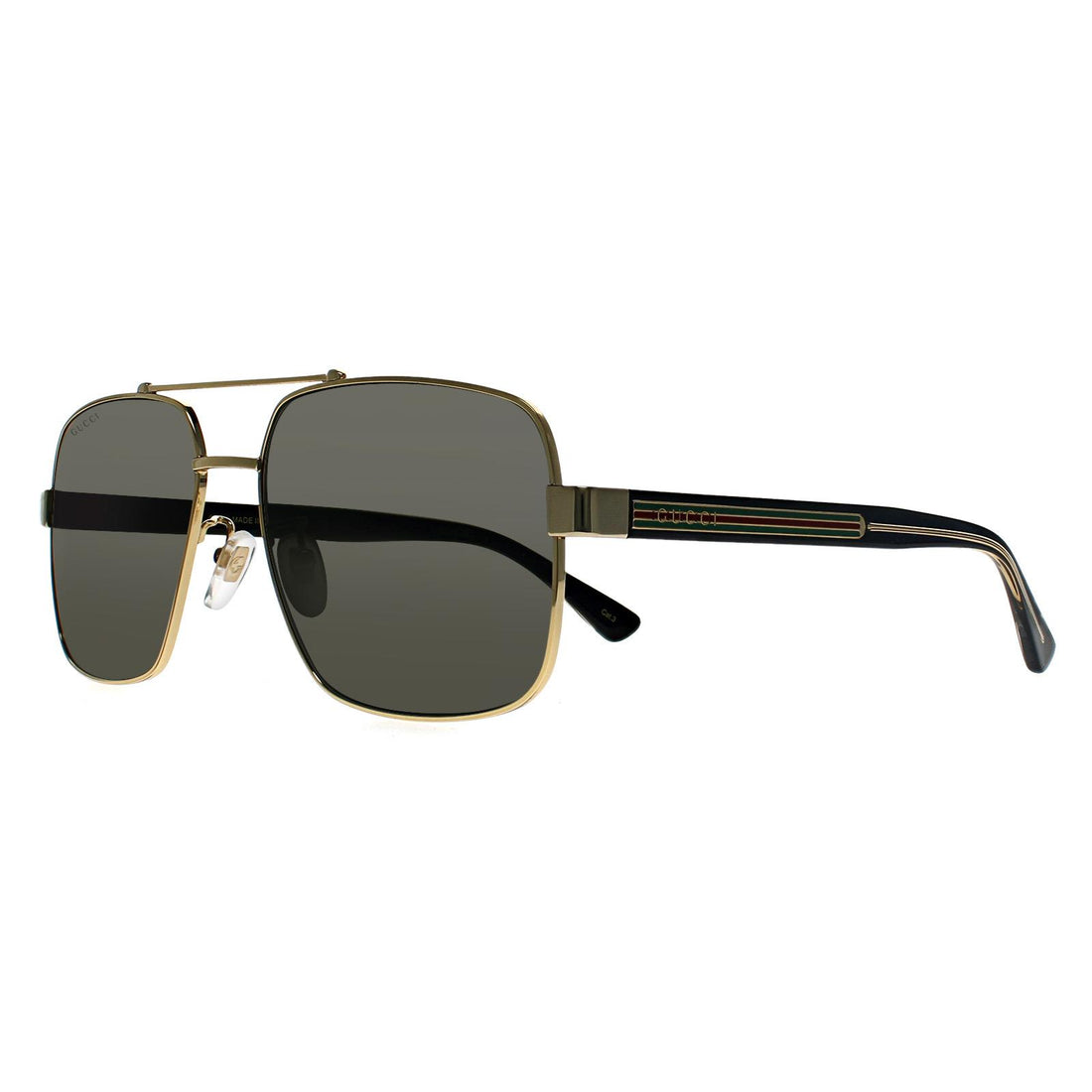Gucci Sunglasses GG0529S 001 Gold Black Grey