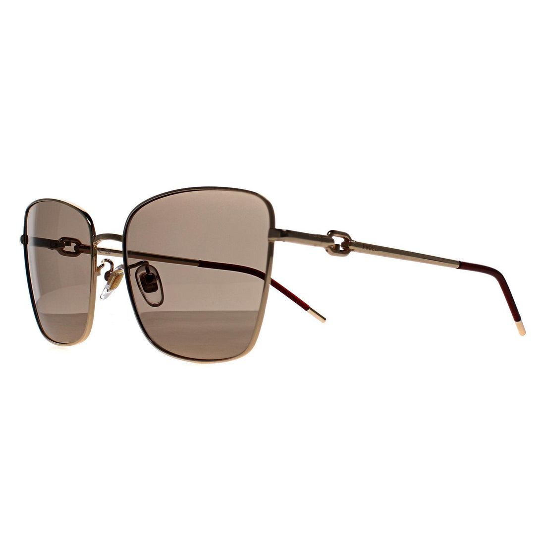 Furla Sunglasses SFU714 300 Shiny Rose Gold Brown