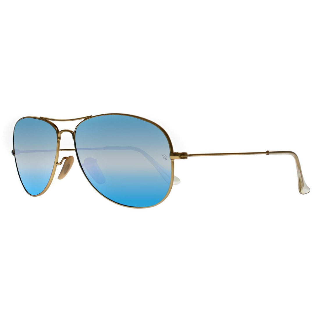 Ray-Ban Sunglasses Cockpit 3362 112/17 Matt Gold Blue Mirror