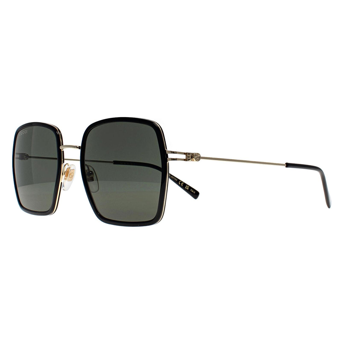 Gucci Sunglasses GG1848S 001 Black Gold Grey