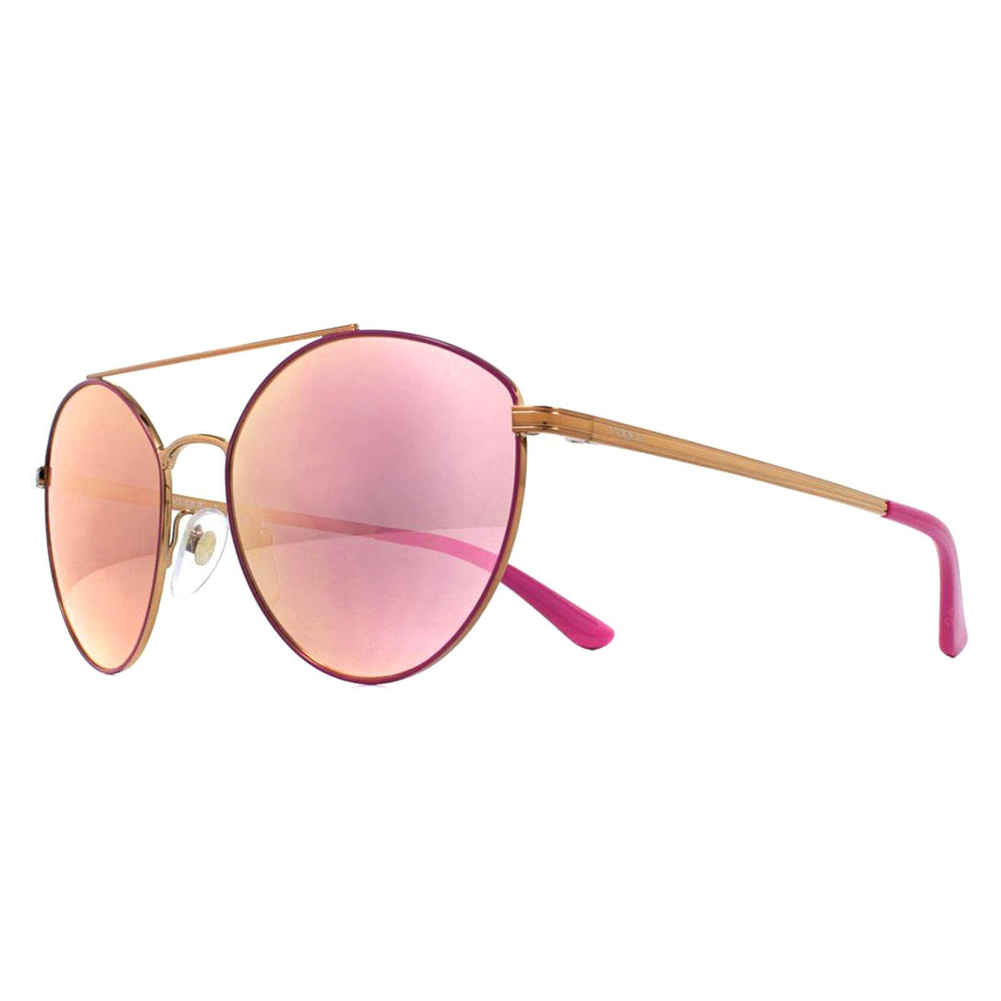 Vogue Sunglasses VO4023S 50534Z Copper and Fuxia Grey Mirror Rose Gold