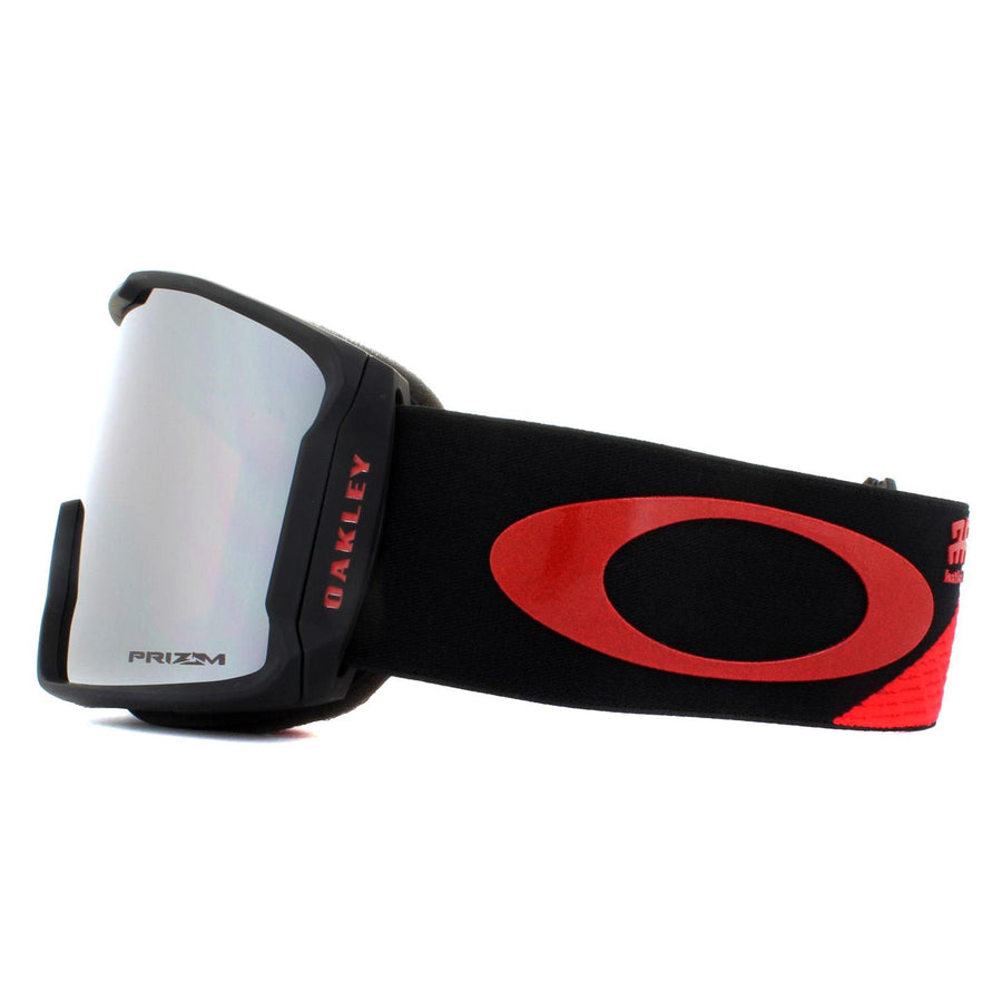 Oakley Ski Goggles Line Miner OO7070-41 Henrick Harlaut Shredbot Red Prizm Black
