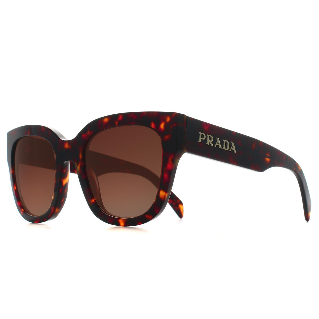 Prada Sunglasses PRC04S 17N80A Root Tortoise Brown Gradient