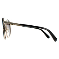 Salvatore Ferragamo Sunglasses SF207S 733 Light Gold Black Grey Gradient