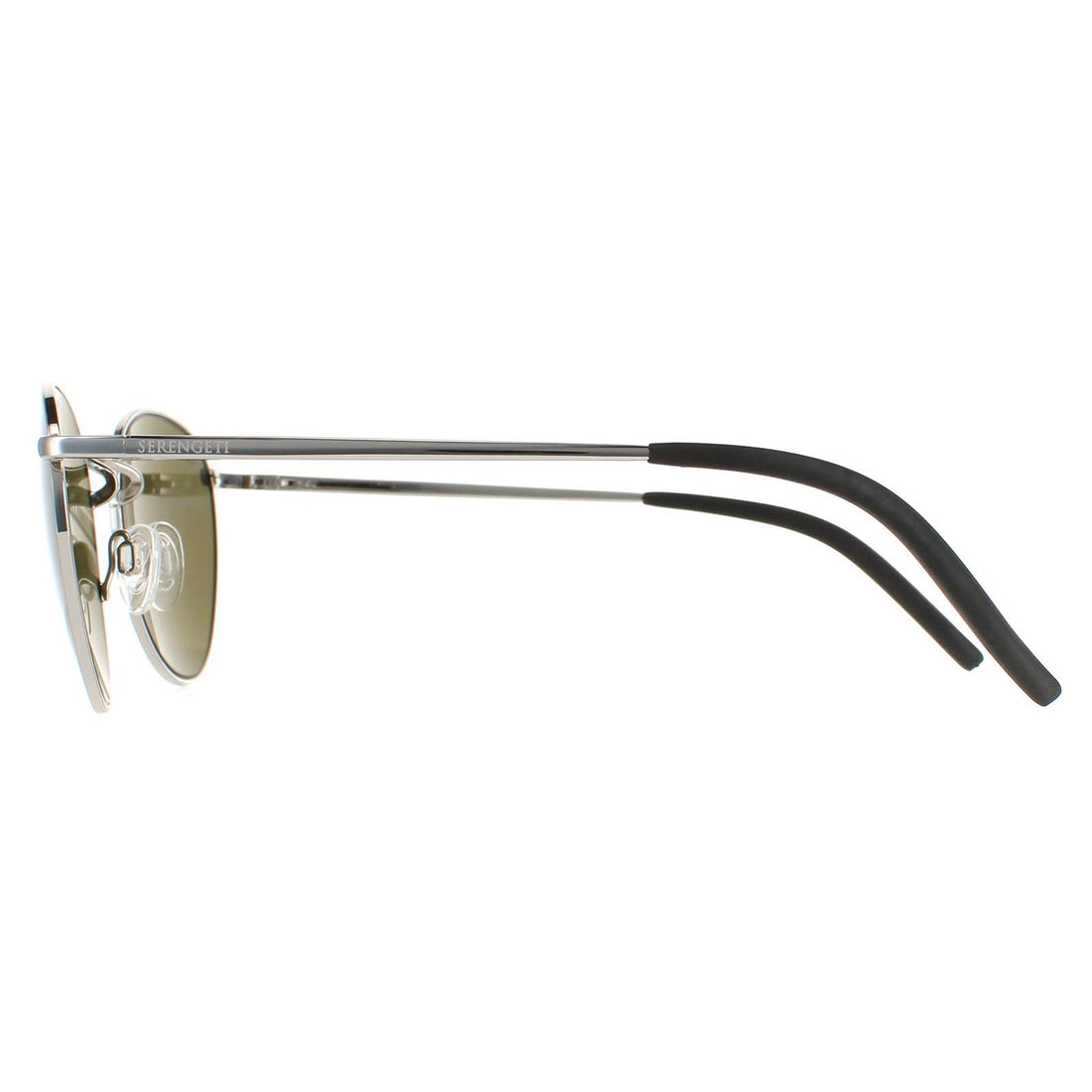 Serengeti Sunglasses Hamel 8927 Shiny Silver Mineral Polarized 555nm