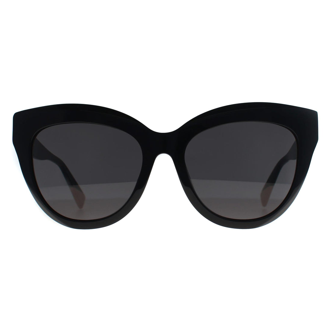 Furla Sunglasses SFU780 0700 Shiny Black Smoke Dark Grey