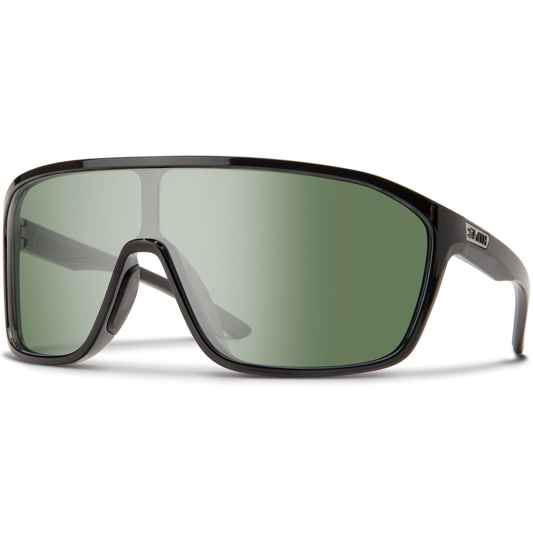Smith Sunglasses Boomtown 807 L7 Black ChromaPop Polarized Green
