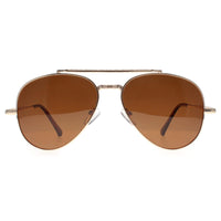 Montana Sunglasses MP185 A Shiny Gold Brown Polarized