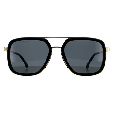 Hugo Boss Sunglasses BOSS 1235/S 807 IR Black Gold Grey