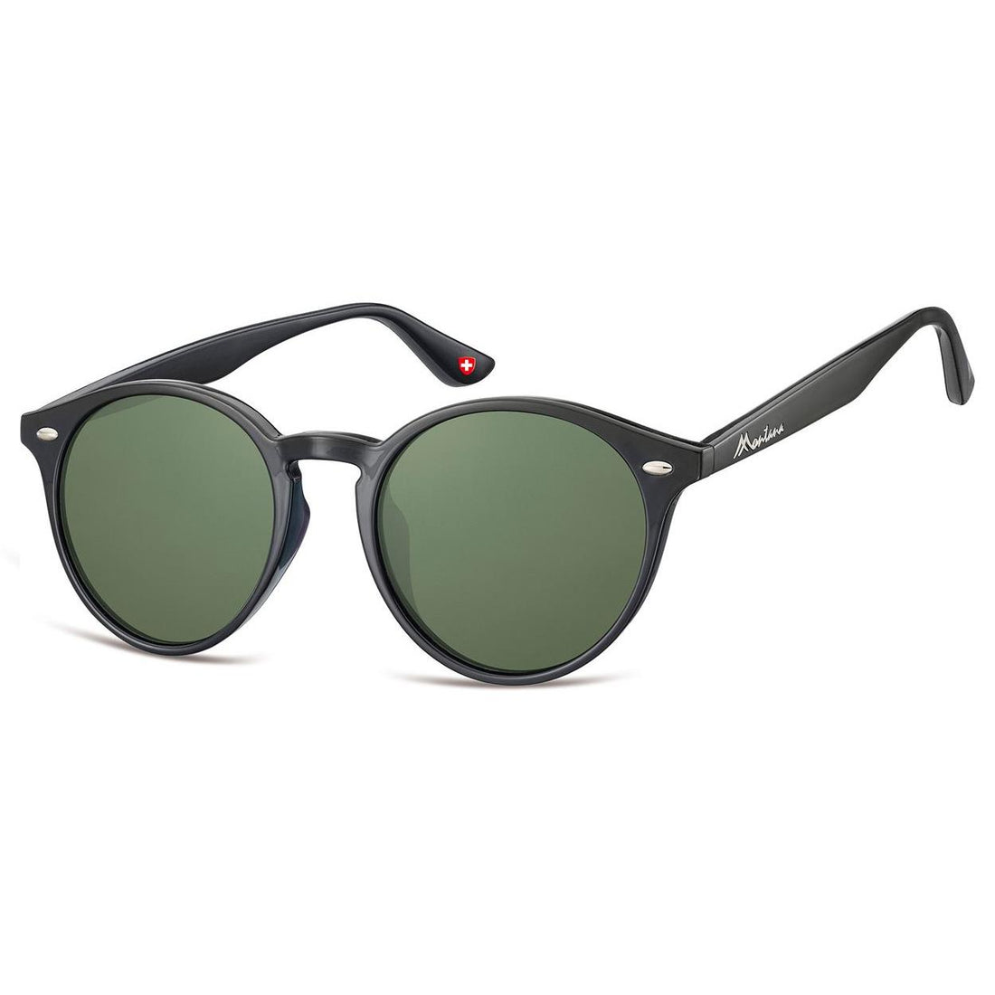 Montana Sunglasses S20 A Shiny Black Green