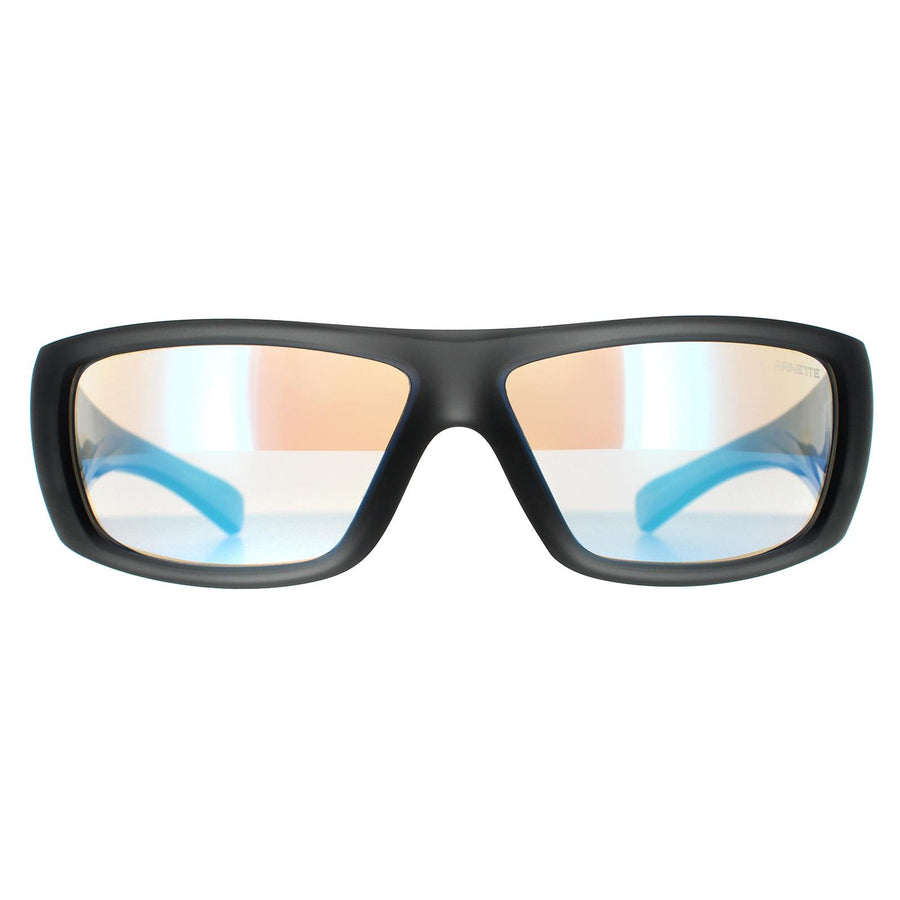 Arnette AN4286 Sunglasses Matte Transparent Grey / Blue Mirror