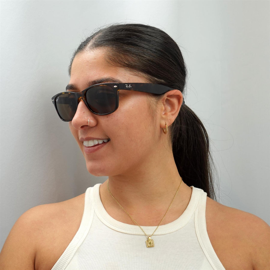 Ray-Ban Sunglasses New Wayfarer 2132 902/57 Tortoise Brown