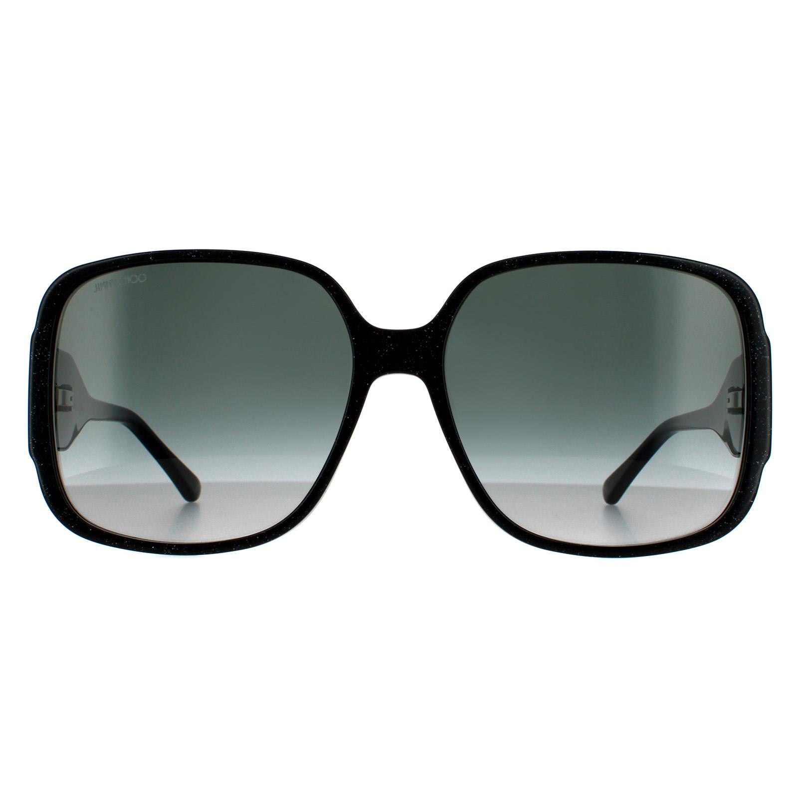 Sunglasses TARA S DXF 9O Black Glitter Dark Grey Gradient