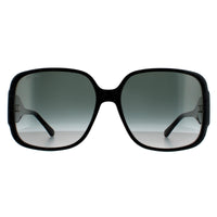 Jimmy Choo Sunglasses TARA/S DXF 9O Black Glitter Dark Grey Gradient