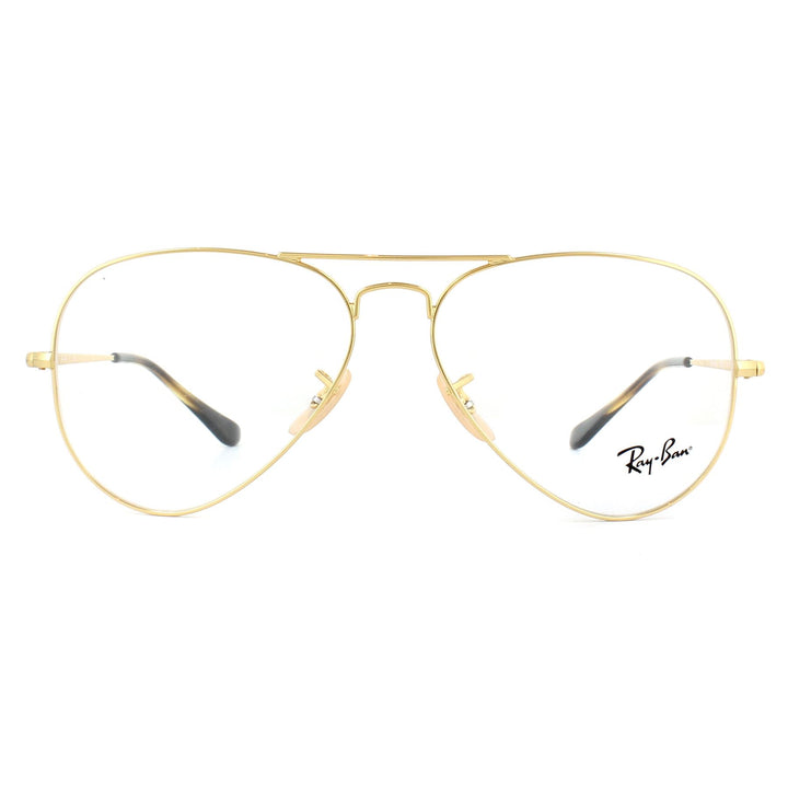 Ray-Ban Glasses Frames 6489 Aviator 2500 Gold 58mm