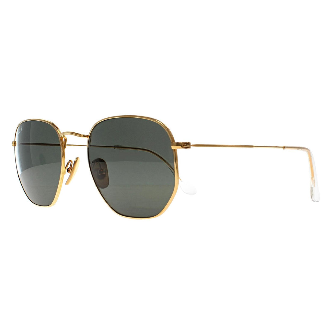 Ray-Ban Sunglasses Hexagonal Titanium RB8148 921658 Polished Gold Green G-15 Polarized