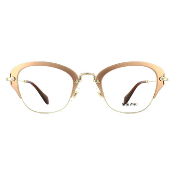 Miu Miu 53OV Glasses Frames Matte Pink