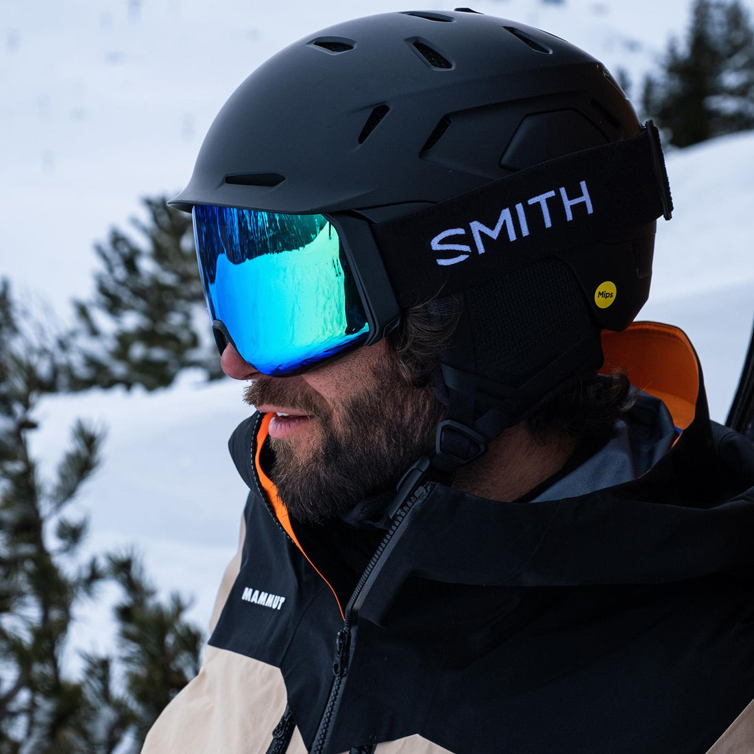 Smith Ski Goggles 4D Mag XL 0JX OQ Black ChromaPop Photochromic Red Mirror & CP Storm Blue Sensor Mirror