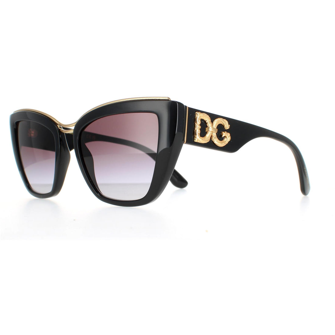 Dolce & Gabbana Sunglasses DG6144 501/8G Black Transparent Black Grey Gradient