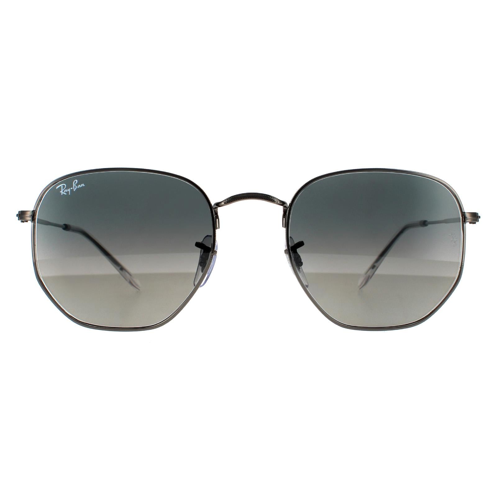 Sunglasses Hexagonal RB3548N 004 71 Gunmetal Dark Grey Gradient