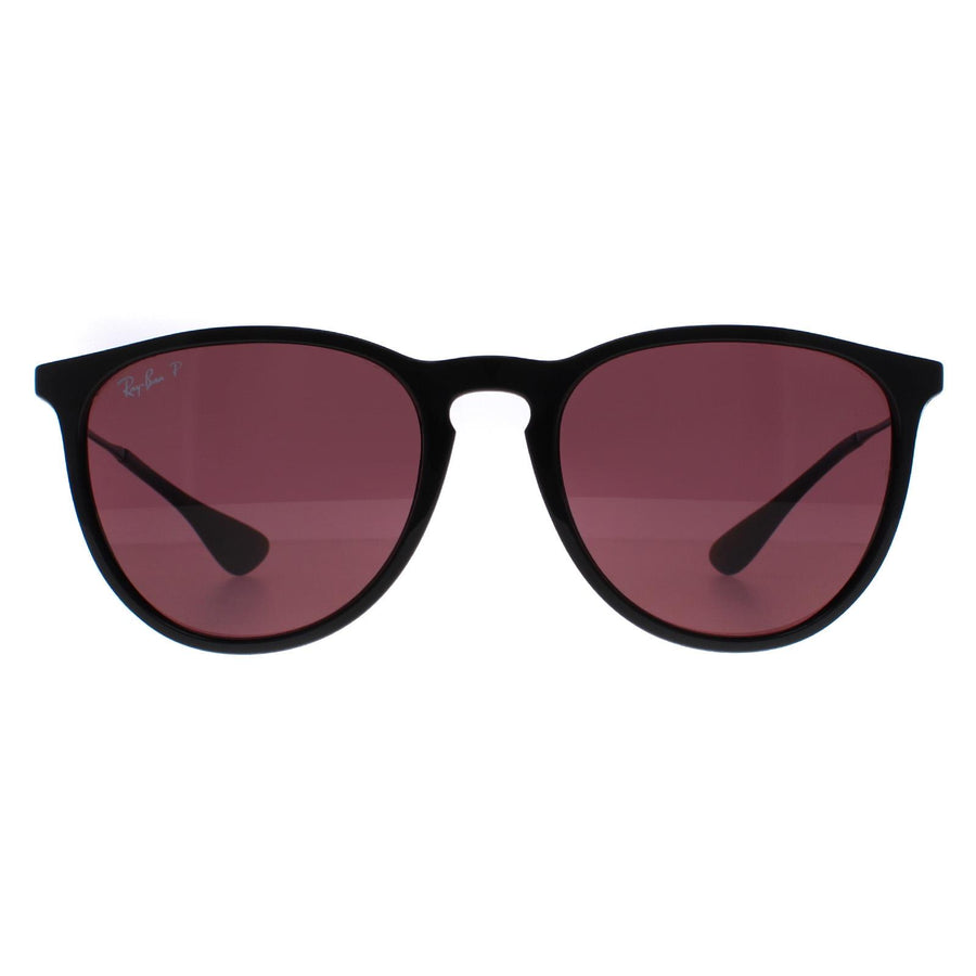 Ray-Ban Erika Classic RB4171 Sunglasses Black Violet Mirror Polarized
