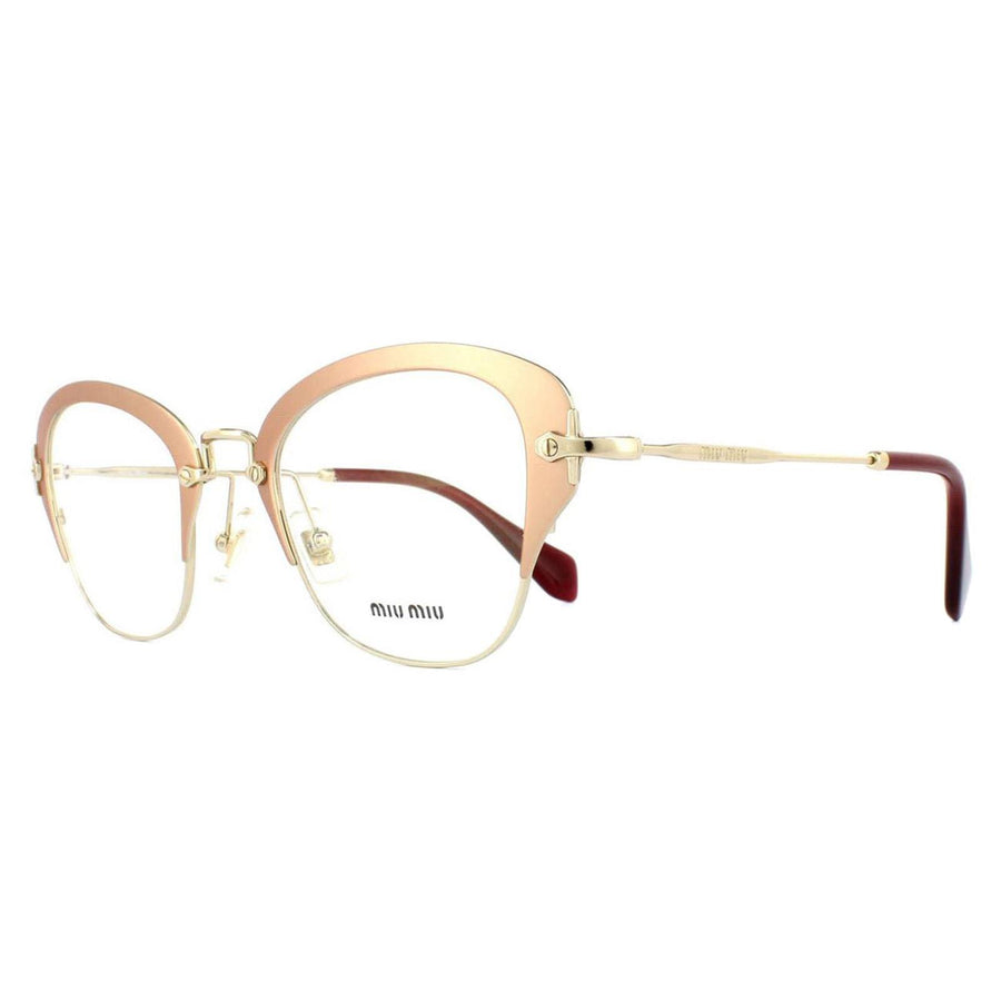 Miu Miu Glasses Frames 53OV UF01O1 Matte Pink Womens 50mm