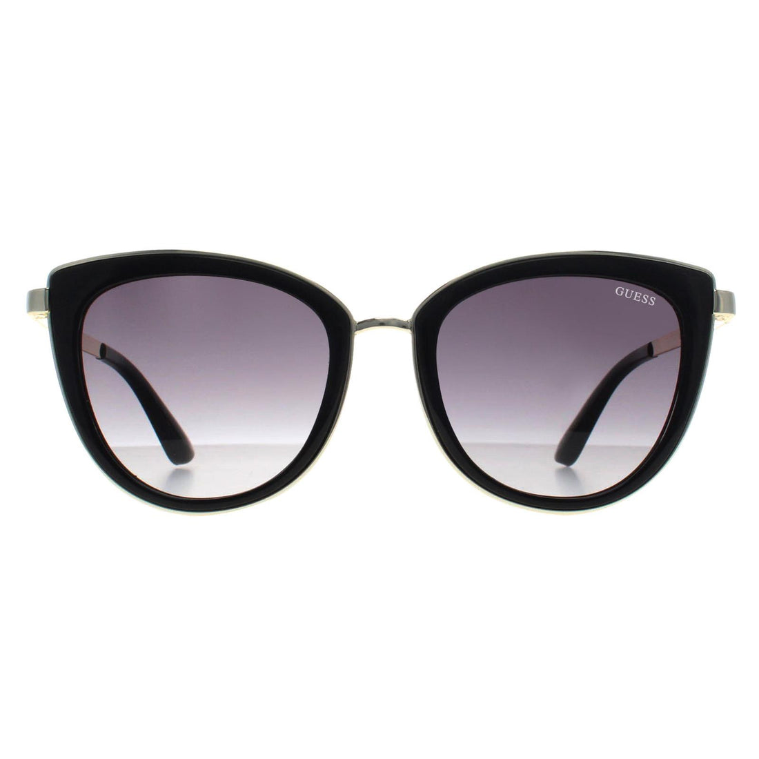 Guess Sunglasses GU7491 01B Shiny Black Gold Grey Gradient